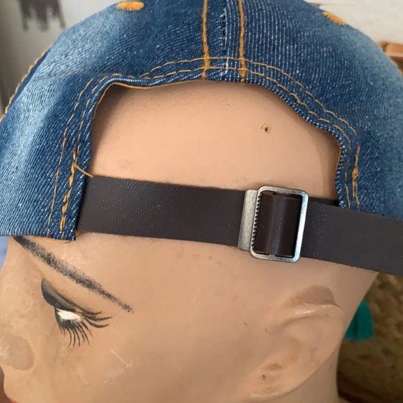 Route 66 blue jean bling hat NWT adjustable - Picture 3 of 4